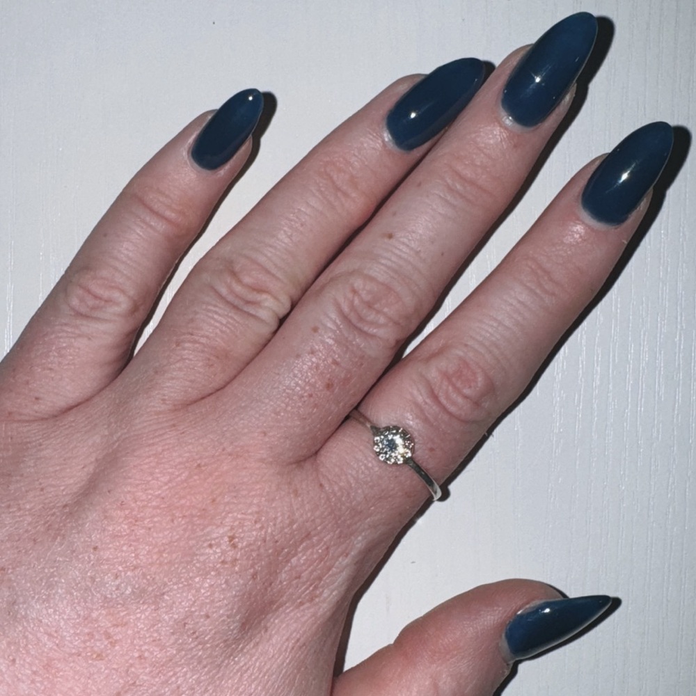 Brighton Silver Round Stud Ring - image 1